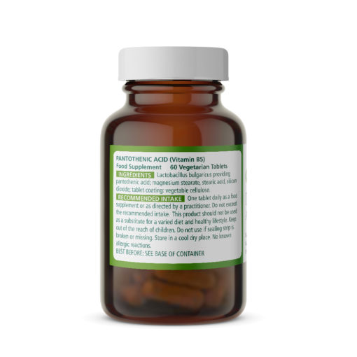 Pantothenic Acid (Vitamin B5) – 50mg