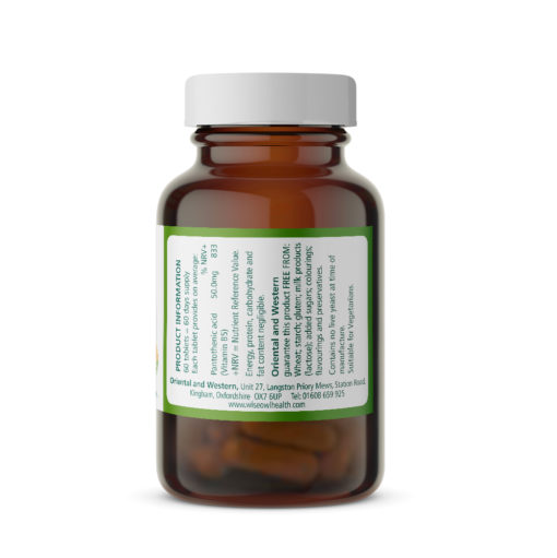 Pantothenic Acid (Vitamin B5) – 50mg Product information